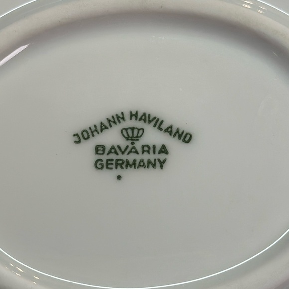 Johann Haviland Bavaria Germany Forever Spring Gravy Boat & Underplate Hosting - Picture 3 of 5